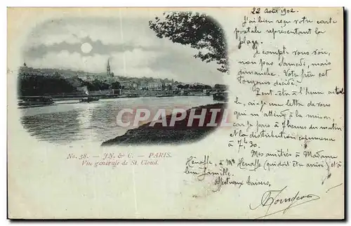 Cartes postales Paris Vue Generale De St Cloud