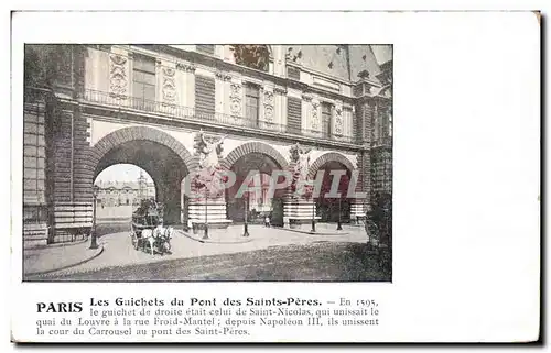 Ansichtskarte AK Paris Les guichets du Pont Des Saints Peres