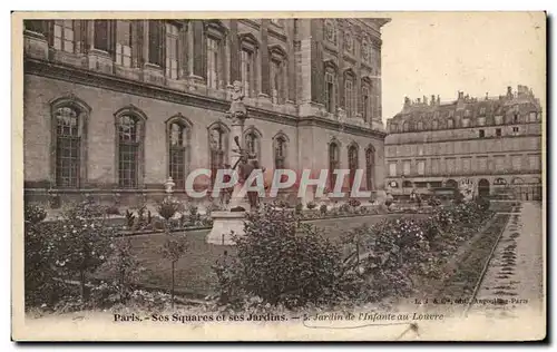 Ansichtskarte AK Paris Ses Squares Et Ses Jardins Jardijn De l&#39Infante Au Louvre