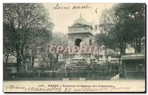 Ansichtskarte AK Paris Fontaine Et Square Des Innocents