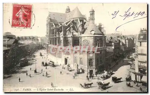 Cartes postales Paris L&#39Eglise Saint Eustache