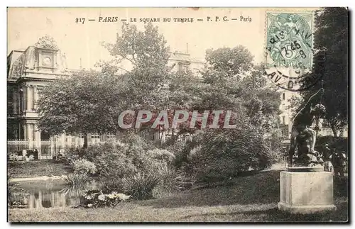 Ansichtskarte AK Paris Le Square Du Temple