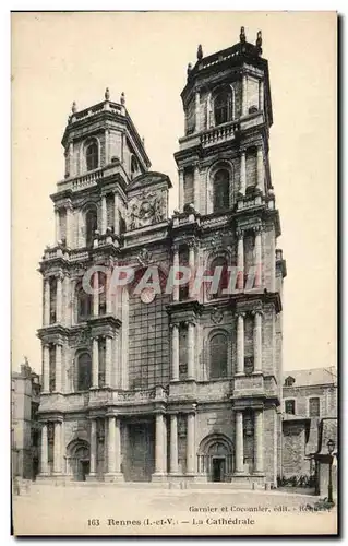 Cartes postales Rennes La Cathedrale