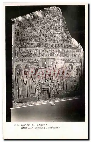 Ansichtskarte AK Musee Du Louvre Stele XIIeme Dynastie Egypte Egypt