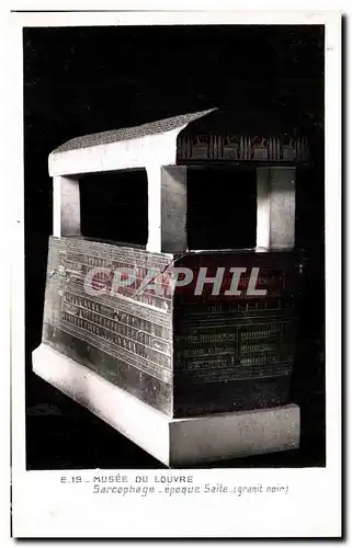 Cartes postales Musee Du Louvre Sarcophage Epoque Saite Egypte Egypt