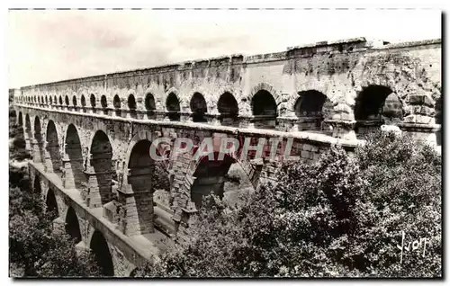 Ansichtskarte AK Le Pont Du Gard Aqueduc Romain Construit sur L&#39Ordre