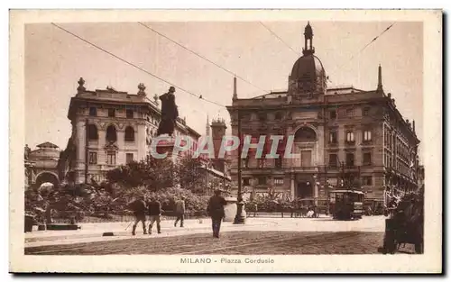 Cartes postales Milano Plazza Cordusio