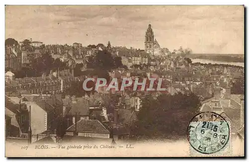 Cartes postales Blois Vue Generale Prise Du Chateau