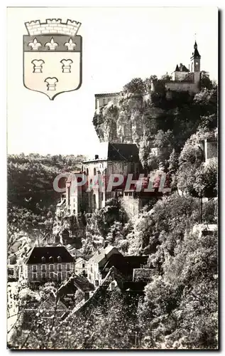 Cartes postales Rocamadour vue Generale Suspendu Aux Flancs De l'Abime