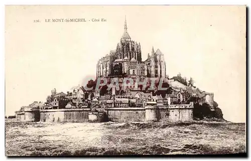 Cartes postales Le Mont St Michel Cote Est