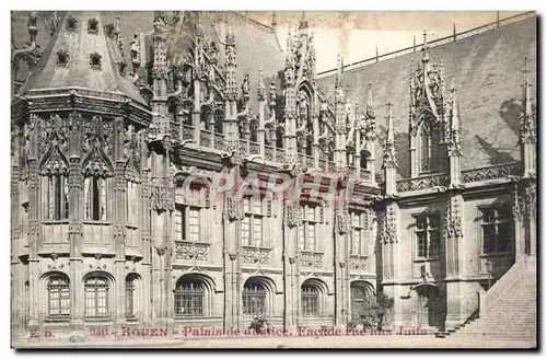 Ansichtskarte AK Rouen Palais De Justice Facade Rue Aux Juifs Judaica