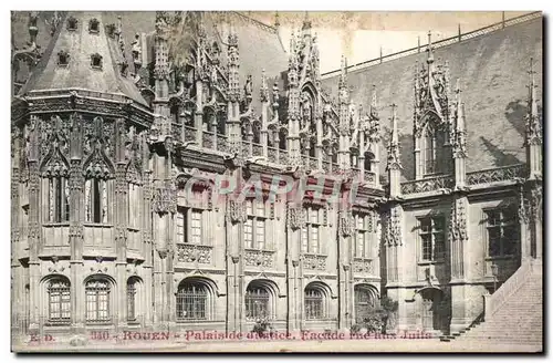Cartes postales Rouen Palais De Justice Facade Rue Aux Juifs Judaica