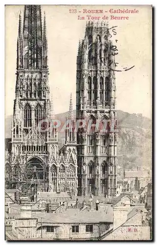 Ansichtskarte AK Rouen Cathedrale La Tour De Beurre