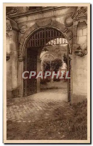 Ansichtskarte AK Abbaye De Saint Wandrille La Porte Exterieure