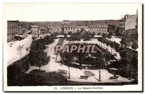 Ansichtskarte AK Limoges Le Square Jourdan