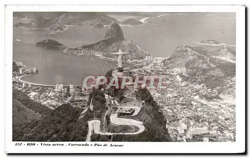 Cartes postales Rio Vista aerea Carrorado Pan de Aenear Bresil Brazil