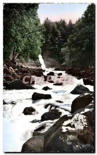 Moderne Karte Franche Comte Le Saut du Doubs commencement des Rapides