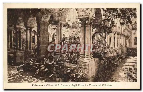 Cartes postales Palermo Chiesa Giovanni degli Eremiti Veduta del Chiostro