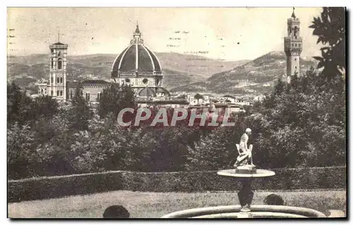 Cartes postales Firenze Panorama del giardino di Boboll vue general du Jardin de Boboil