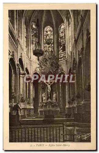 Cartes postales Paris Eglise Saint Merry