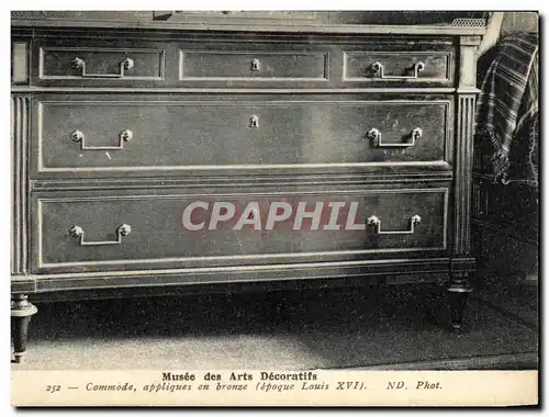 Cartes postales Musee des Arts Decoratifs Commode appliques en bronze Louis XVI