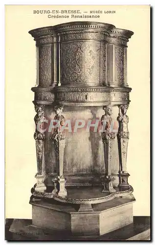 Cartes postales Bourg En Bresse Musee Lorin Credence Renaissance
