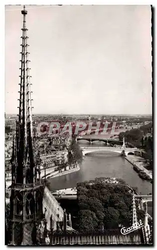 Ansichtskarte AK Paris La Fleche de Notre Dame et la Seine