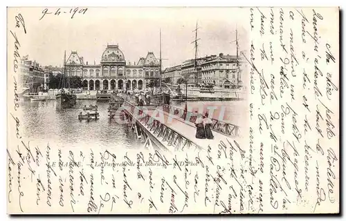 Cartes postales Le Havre la passerelle La Bourse