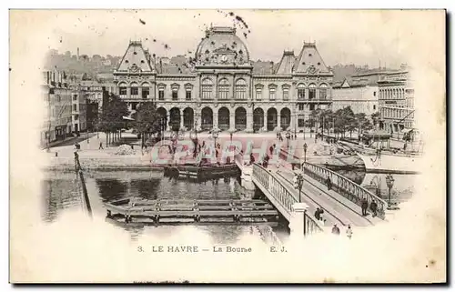 Cartes postales La Havre la Bourse Bateau