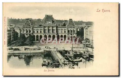 Cartes postales La Havre La Bourse Bateaux