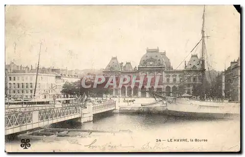 Cartes postales La Havre La Bourse Bateau