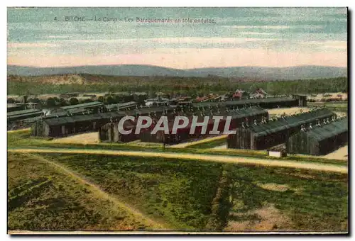 Cartes postales Bitche Le camp Les Baraquements Et Tole Ondulee Militaria