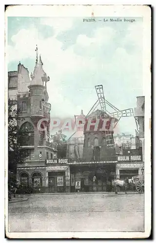 Ansichtskarte AK Paris Le Moulin Rouge Red mill