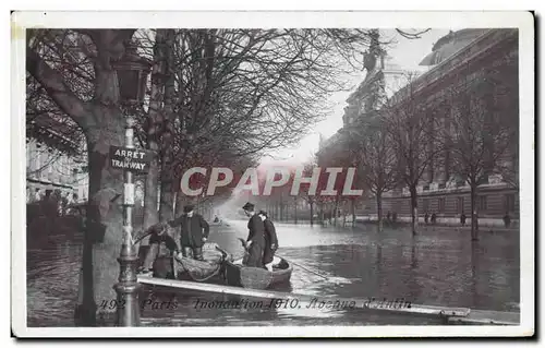 Cartes postales Paris Inondations Avenue d&#39Antin