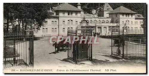 Cartes postales Bagnoles De L&#39Orne Entree De l&#39Etablissement Thermal