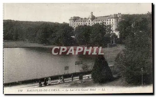 Cartes postales Bagnoles De L&#39Orne Le Lac Et Le Grand Hotel