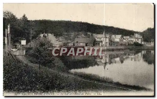 Cartes postales Bagnoles De L&#39Orne Le Lac et I&#39Hotel de Paris