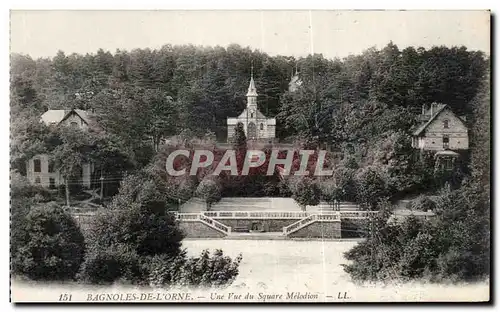 Cartes postales Bagnoles De L&#39Orne Une Vue du Square Melodion