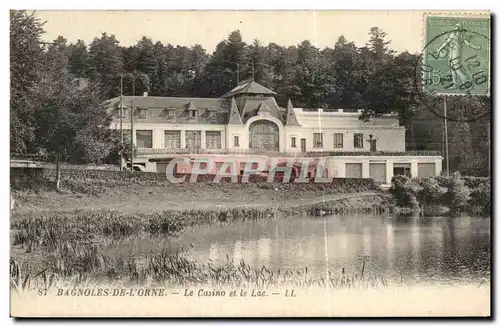 Cartes postales Bagnoles De L&#39Orne Le Casino et le Lac