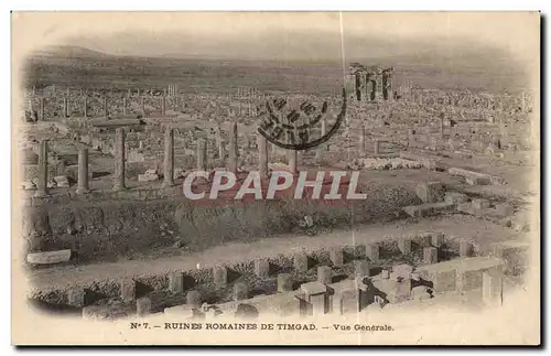 Ansichtskarte AK Ruines Romaines De Timgad Vue Generale Tunisie