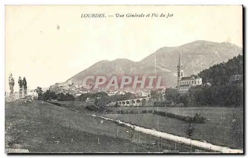 Cartes postales Lourdes Vue Generale et Pic du Jer