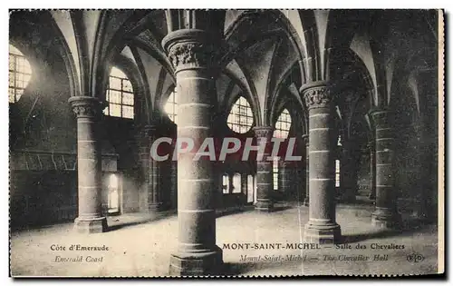 Cartes postales Mont Saint Michel Salle des Chevaliers