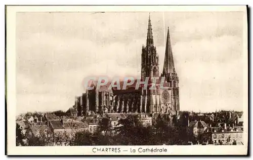 Cartes postales Chartres La Cathedrale