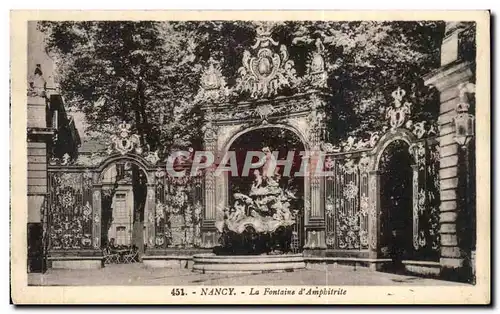 Cartes postales Nancy La Fontaine d'Amphitrite