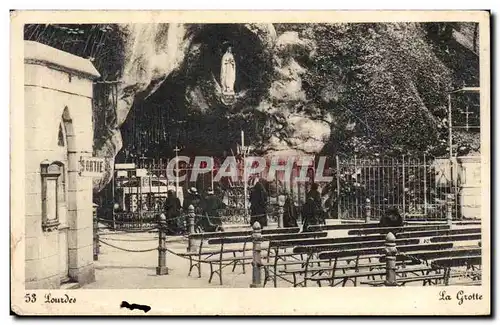 Cartes postales Lourdes La grotte