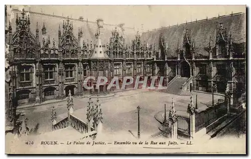 Cartes postales Rouen Like It of Justice Together seen of the Street to the Judaica Jews