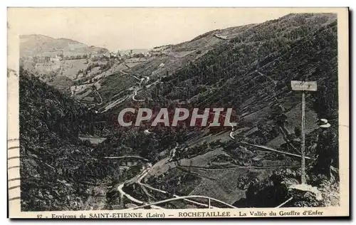 Ansichtskarte AK Environs De Saint Etienne Rochetaillee La Vallee Du Gouffre d&#39Enfer