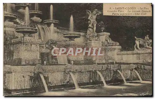 Cartes postales Saint Cloud Le Parc Grandes Eaux La Grande Cascade