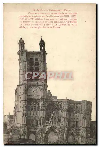 Ansichtskarte AK Troyes La Cathedrale St Pierre