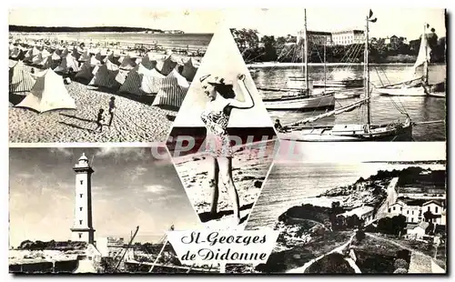 Ansichtskarte AK St Georges De Didonne La plage Le port Le phare Rochers de Vallieres